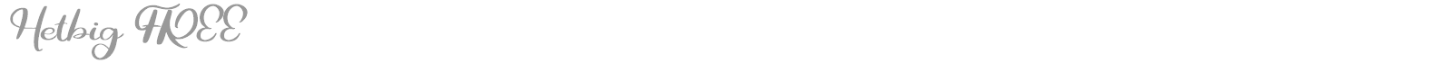 Hetbig font preview